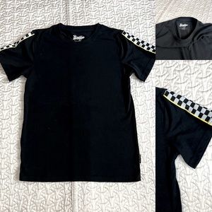 🏁Brooklyn Cloth Checked Sleeve T-Shirt - Large (10/12)